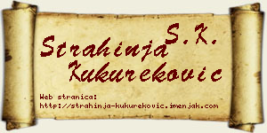 Strahinja Kukureković vizit kartica